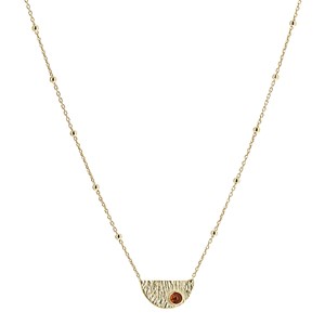 Collier grenadine ambre