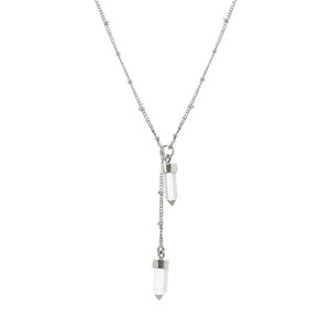 Collier Crystal double quartz