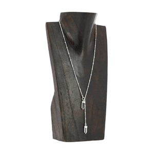 Collier Crystal double quartz