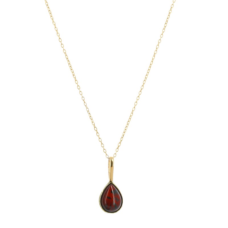 Nature & Découvertes - Collier Janvier ambre cerise