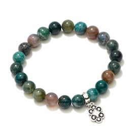 Bracelet perles d'agate indienne