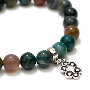 Bracelet perles d'agate indienne