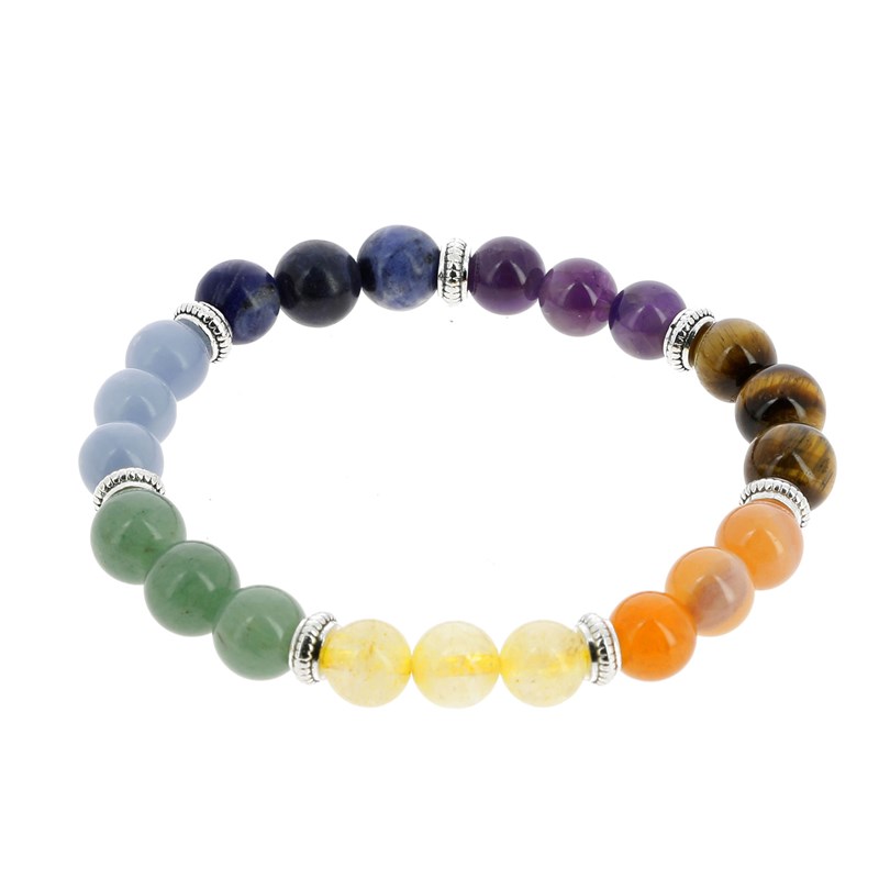 Nature & Découvertes - Bracelet 7 chakras pierres naturelles