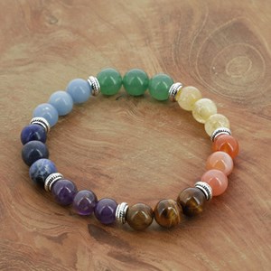 Bracelet 7 chakras pierres naturelles