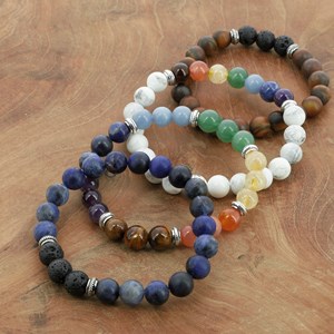 Bracelet 7 chakras pierres naturelles
