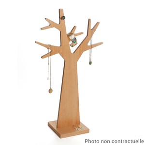 Arbre à bijoux en bois