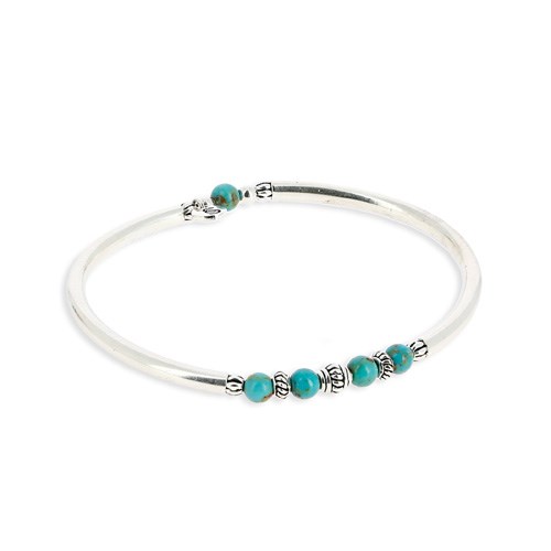 Nature & Découvertes - Bracelet Nevada argent et turquoise