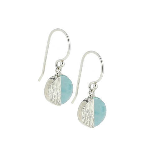 Boucles d'oreilles argent et amazonite