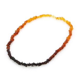 Collier en ambre dégradé de couleurs