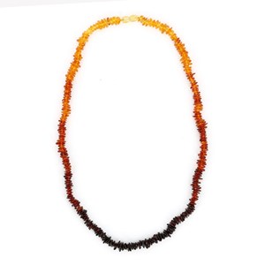 Collier en ambre dégradé de couleurs