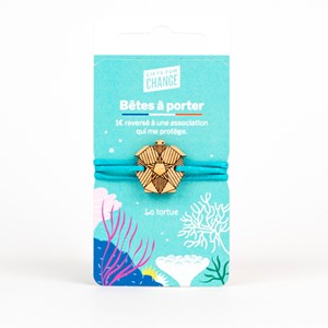Bracelet engagé en bois tortue