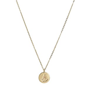 Collier médaille dorée yoga