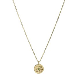 Collier médaille dorée lotus