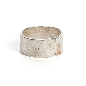 Bague pour hommes cuivre argenté