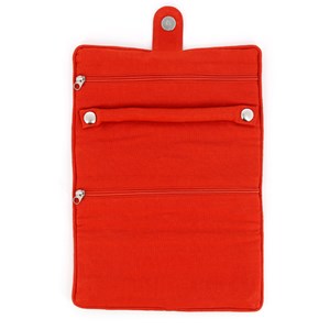 Pochette pour bijoux à rouler en coton