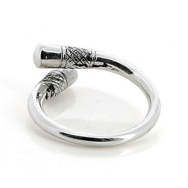 Bague croisée réglable 55-60 en argent