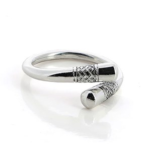 Bague croisée réglable 55-60 en argent