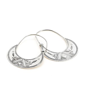Boucles d'oreilles créoles argent 925