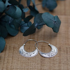 Boucles d'oreilles créoles argent 925