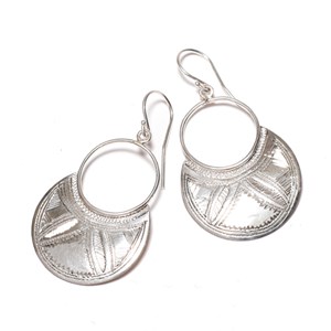 Boucles d'oreilles créoles touareg