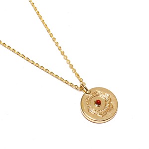 Collier chakra laiton et jaspe