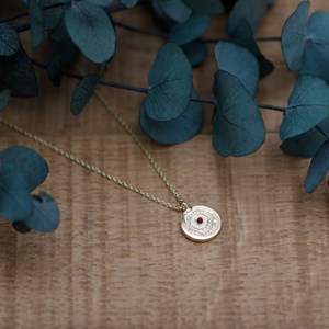Collier chakra laiton et jaspe