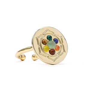 Bague 7 chakras ajustable