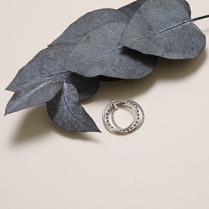 Bague 3 rangs en argent 54