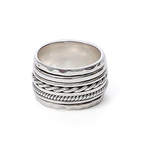 Nature & Découvertes - Bague de méditation 6 rangs argent