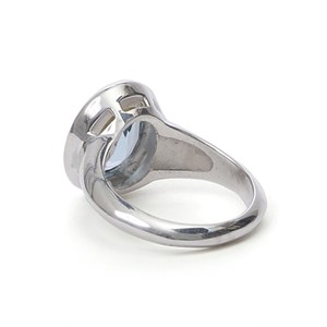 Bague argent et topaze 52