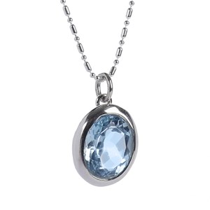 Collier argent et topaze