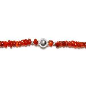 Bracelet argent et cornaline
