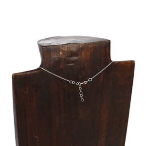 Collier goutte d'ambre argent