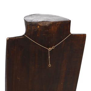 Collier labradorite et laiton doré