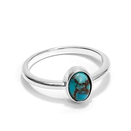 Bague turquoise et argent