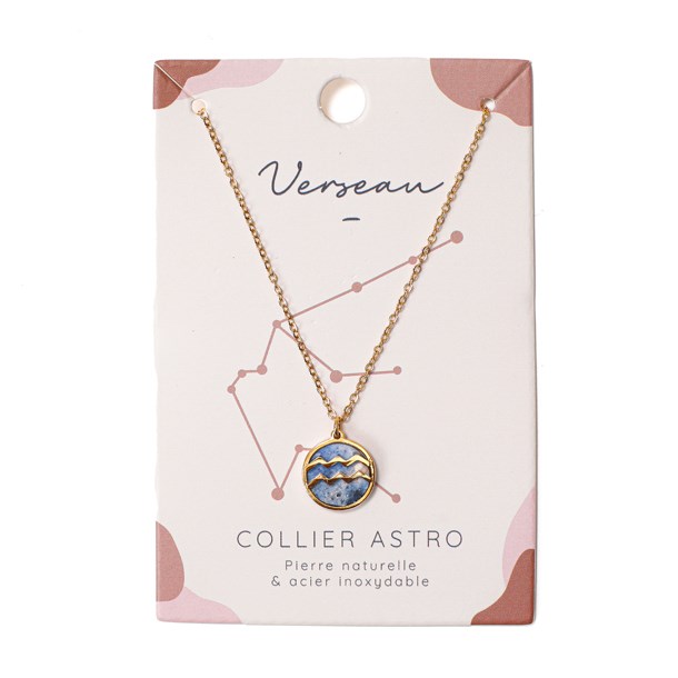 Nature & Découvertes - Collier signe astrologique verseau