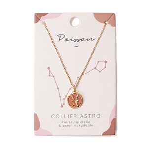 Collier signe astrologique poisson