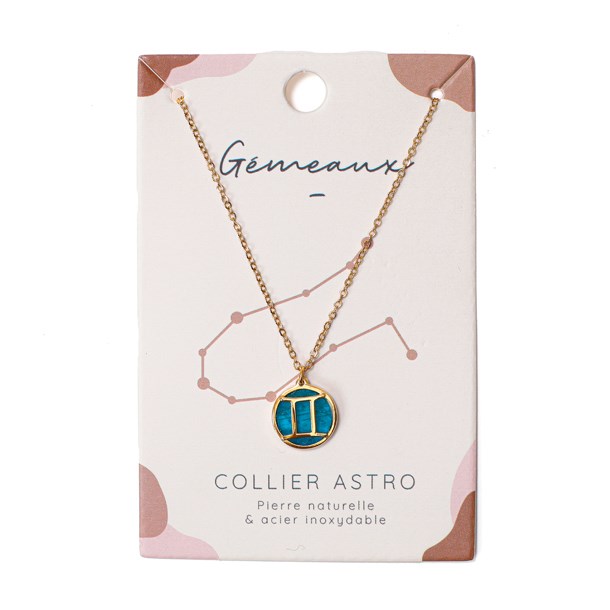Nature & Découvertes - Collier signe astrologique gémeaux