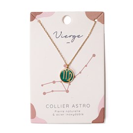Collier signe astrologique vierge