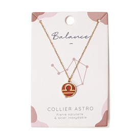 Collier signe astrologique balance