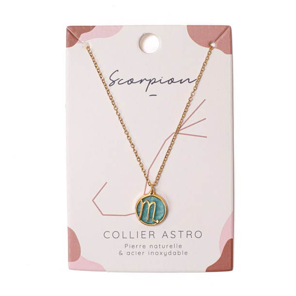 Nature & Découvertes - Collier signe astrologique scorpion
