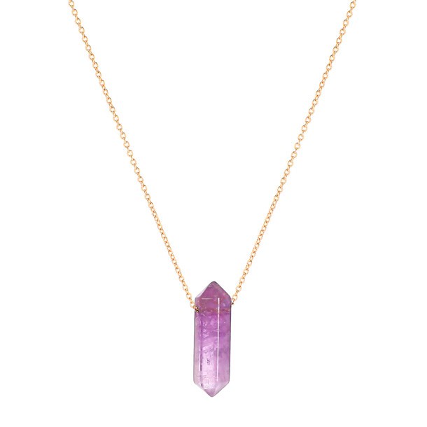 Nature & Découvertes - Collier pendentif en améthyste