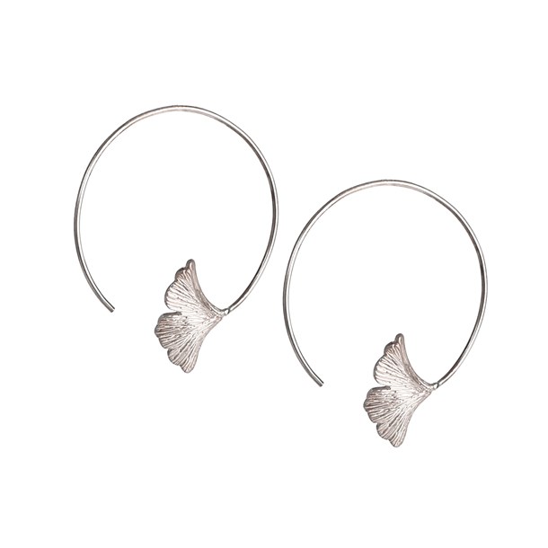 Nature & Découvertes - Créoles Gingko argent 925