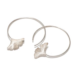 Créoles Gingko argent 925