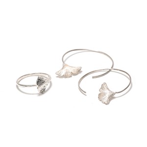 Créoles Gingko argent 925