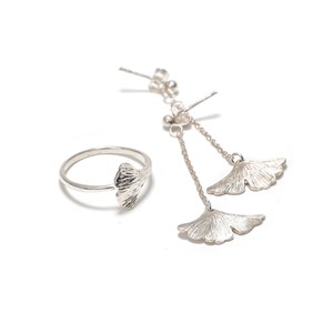 Bague Gingko argent 925 50