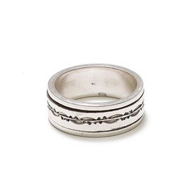 Bague en argent méditation pour homme