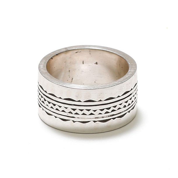 Nature & Découvertes - Bague large en argent pour homme