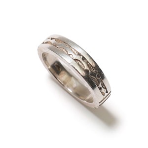 Bague fine en argent pour homme 60