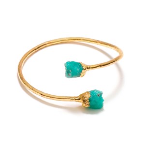 Bracelet jonc émeraude de Colombie
